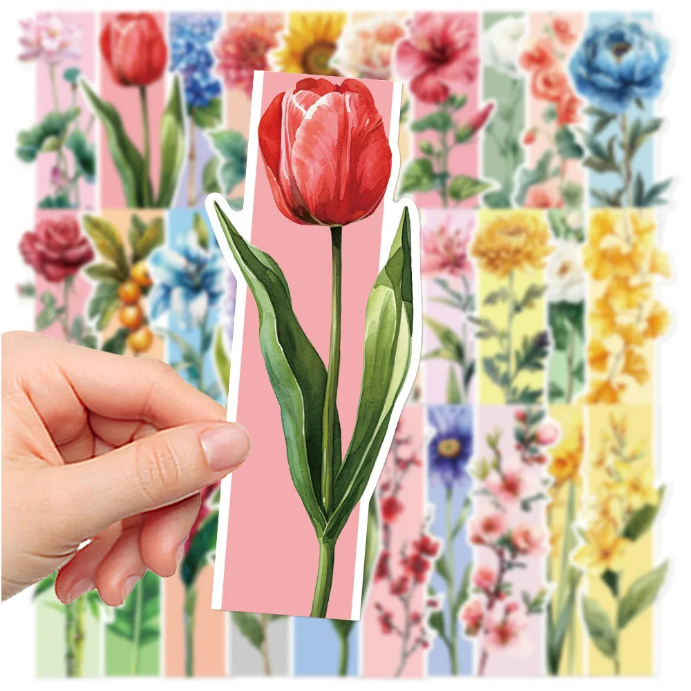 30 Spring Scenery Bookmarks, flowers, ins, High-end Reading novels, book marking ca additional angle