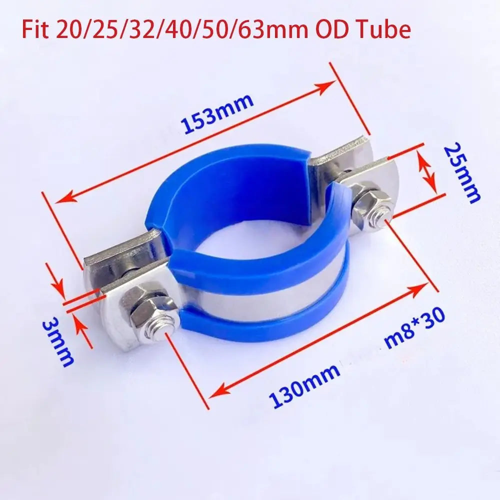Round Hose Clamp 20-63mm | PPR PVC Pipe Fitting Fastener and Holder additional angle