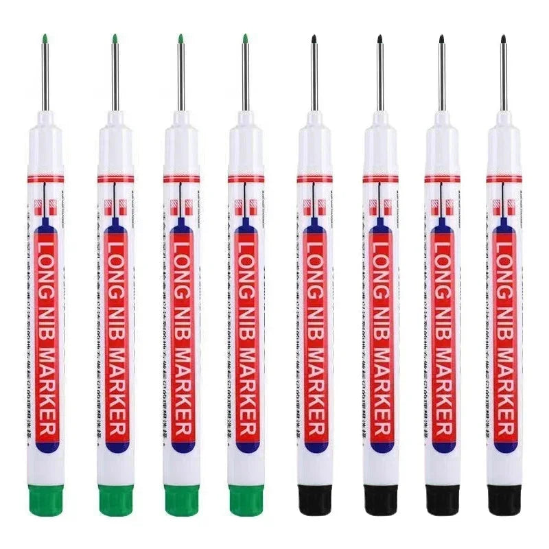 20mm Deep Hole Long Nib Markers Set | Multi-Purpose Perforating Pen for Metal, Wood additional angle