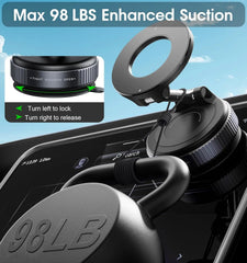 Folding Magnetic Phone Holder 360° Rotation Desk Car Windshield