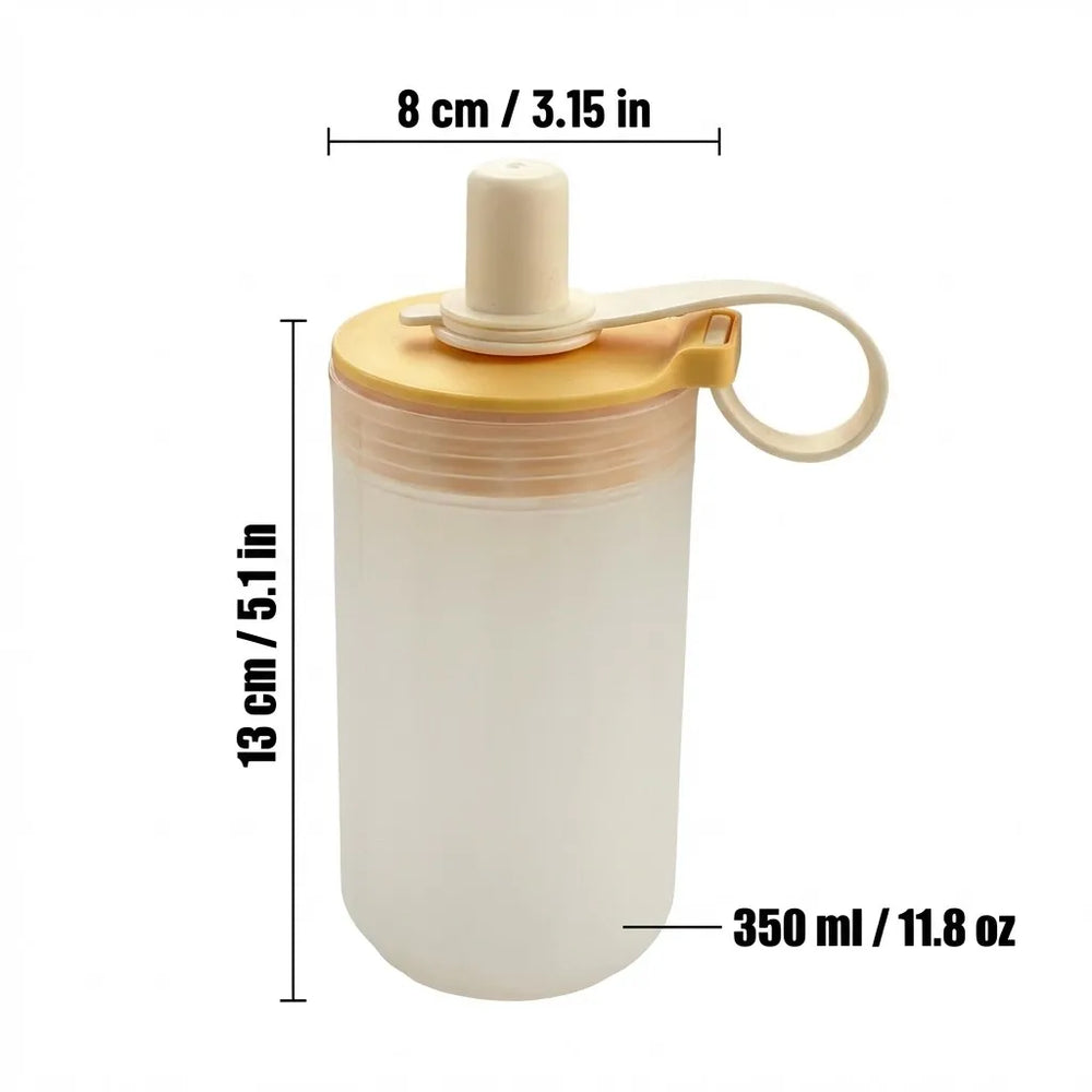 Transparent Plastic Tea Milk Coffee Mug Portable Cold And Hot Water Cup With Straw&Ha lifestyle view