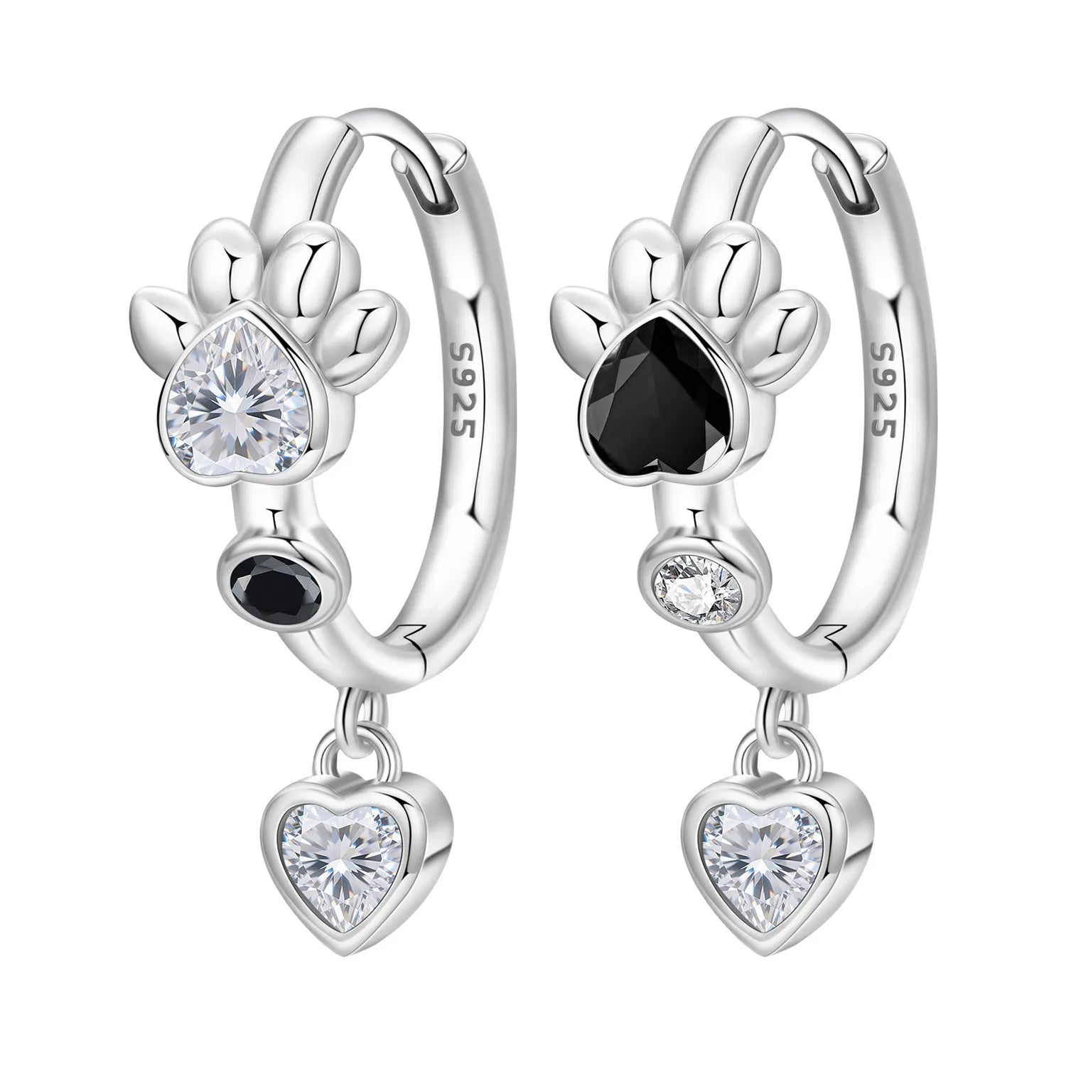 PANPOKI 925 Sterling Silver Cupid Arrow Love Earring Original Jewelry Drop Earrings Wome detail view