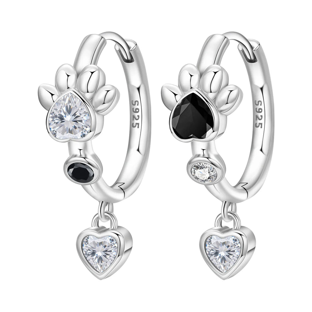 PANPOKI 925 Sterling Silver Cupid Arrow Love Earring Original Jewelry Drop Earrings Wome detail view