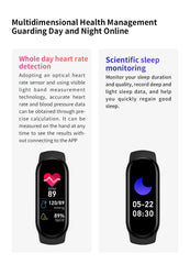 For Sports Smart Watch Music Control Fitness Calorie Track Bracelet Phone Message Remind detail view