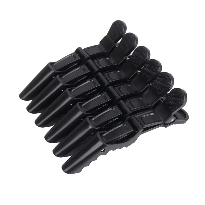 6PCS Alligator Hair Clips Hairdressing Clamps Claws Section Clip Barber Crocodile Hairpi detail view