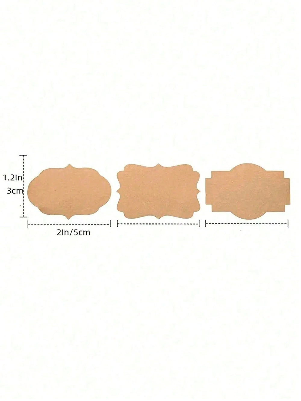 300pcs Solid Color Kraft Paper Label Stickers | Multi-Purpose Writable Stickers for additional angle
