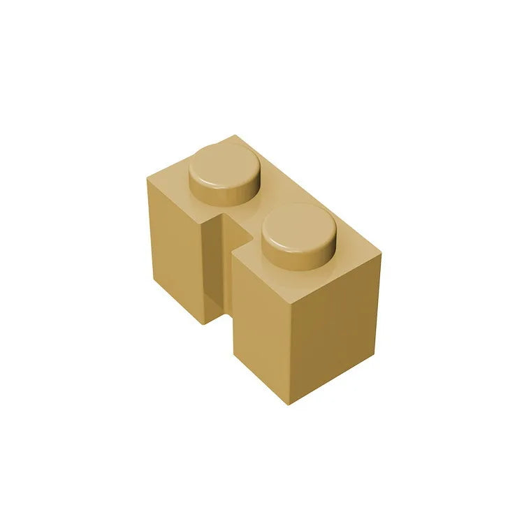 Gobricks GDS-798 Brick 1x2 with Groove | Compatible Building Block for DIY Sets detail view