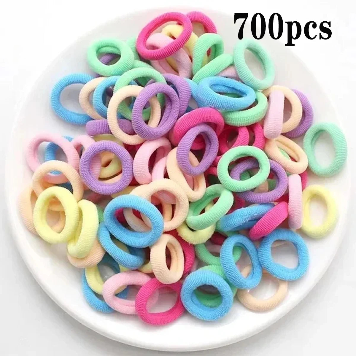 Ponytail Hold Small Hair Tie Rubber Bands Scrunchie Hair lifestyle view