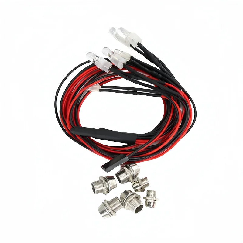 RC Headlights LED Red White 3/5mm Remote Control Lights