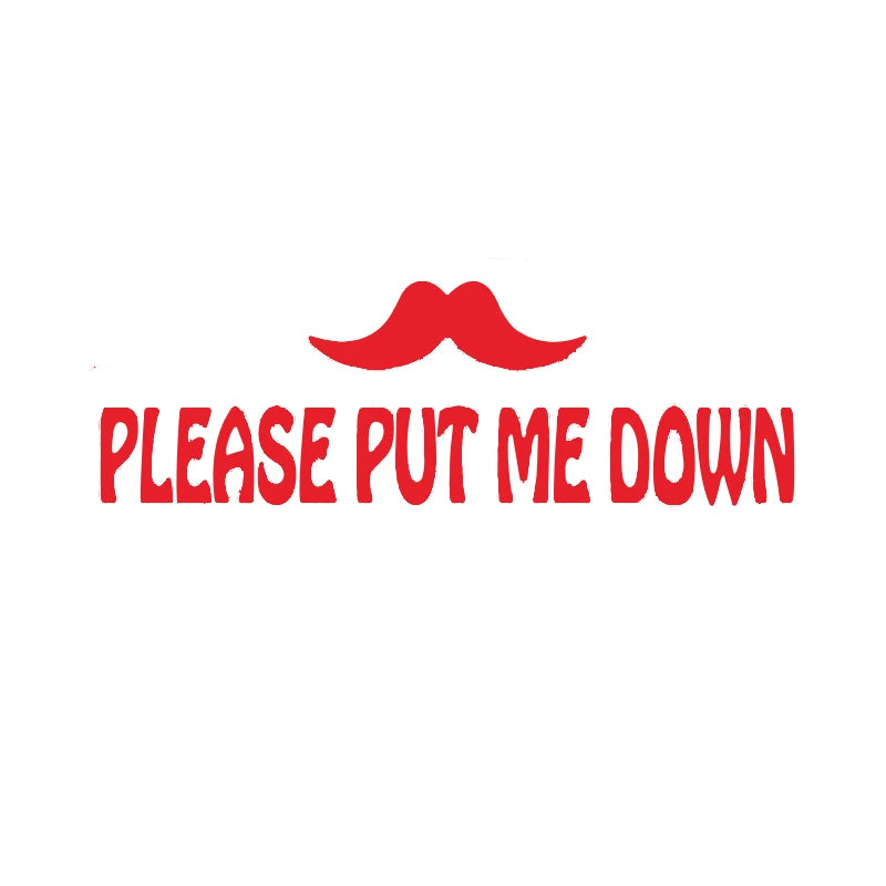 PUT ME DOWN Toilet Seat Reminder Sign | Funny Vinyl Bathroom Decal detail view