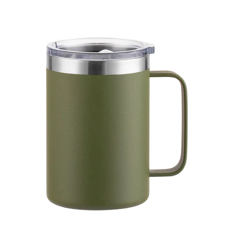 New Double Wall Stainless Steel Coffee Mug 12oz 16oz Tea Cup 350ml 450ml Insulated additional angle