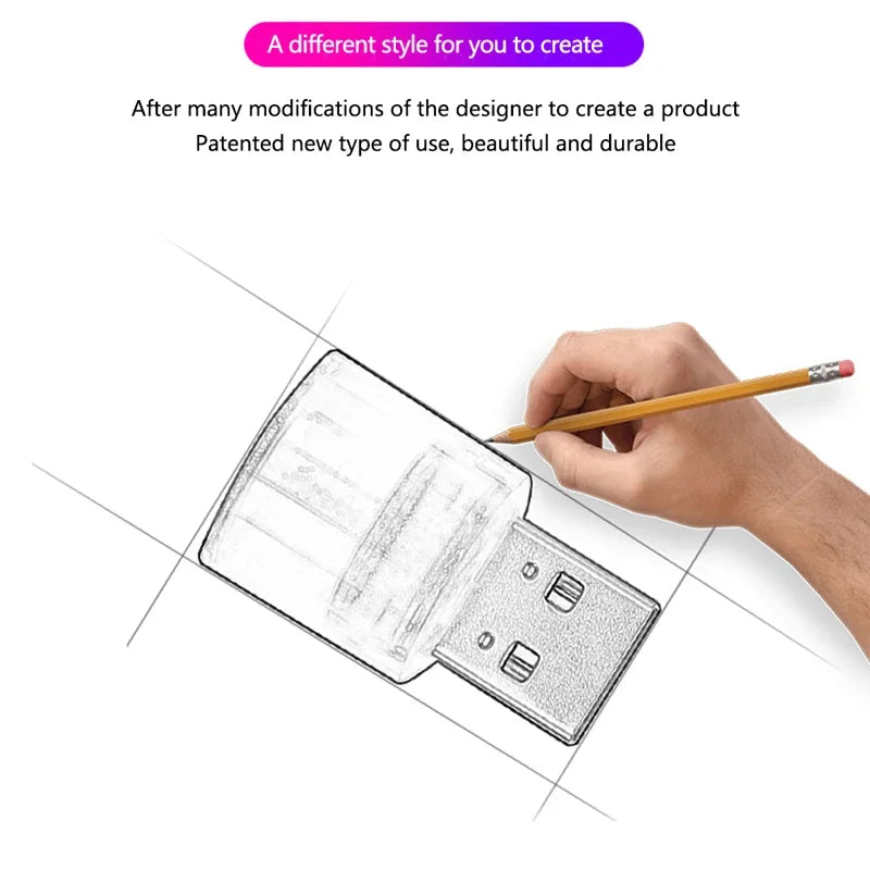 USB Mini RGB Night Light | LED Ambient Decorative Lamp for Bedroom, Car, Office close-up view
