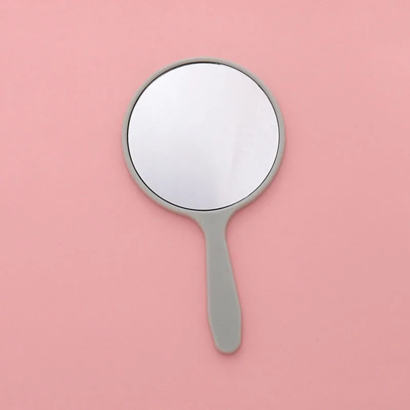 Handheld Portable Round Makeup Mirror | Compact Vanity Mirror for Travel detail view