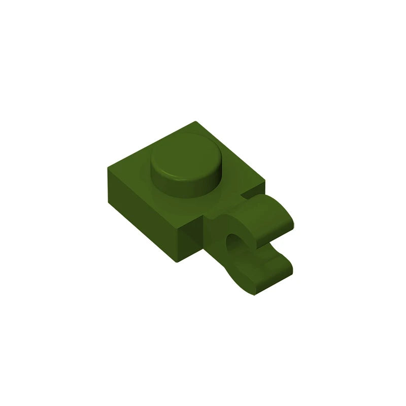 PLATE 1X1 W/HOLDER VERTICAL Building Block | Compatible with Lego 6019 61252 alternate view
