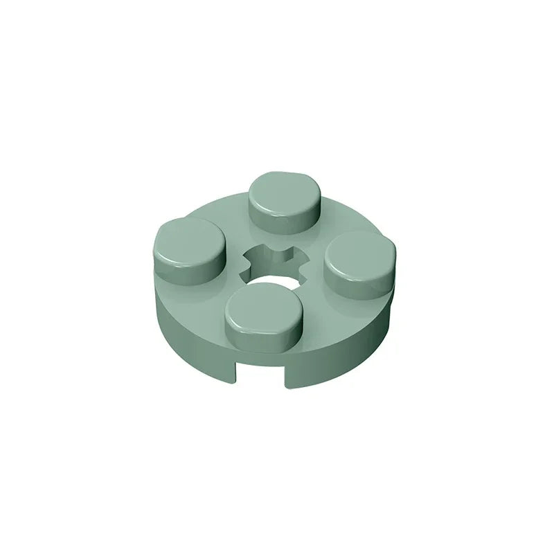 Gobricks GDS-609 PLATE 2X2 ROUND | Compatible Building Blocks for DIY Educational Models detail view
