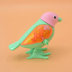 New Clockwork Toy Cartoon Winding Creative Jumping Little Magpie Bird Puzzle Small Ani close-up view
