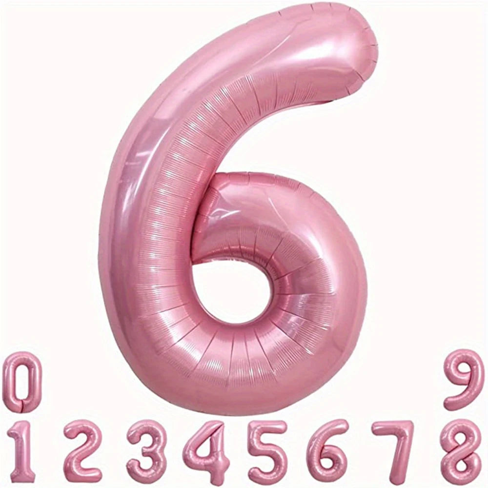 Pink Foil Number Balloon 40 inch | Birthday Party Decor alternate view