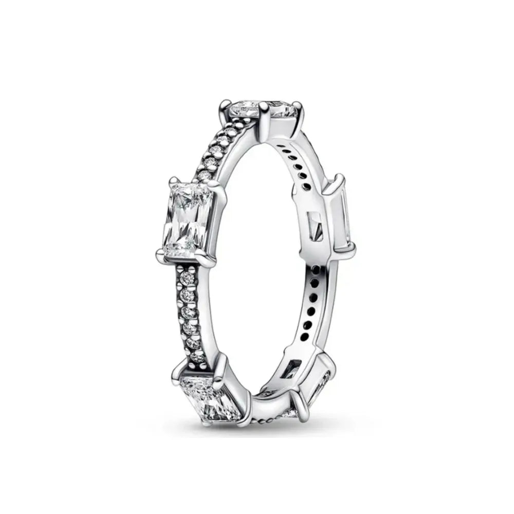 925 Sterling Silver Heart-Shaped Butterfly Flower Ring | Exquisite Charm Jewelry for lifestyle view