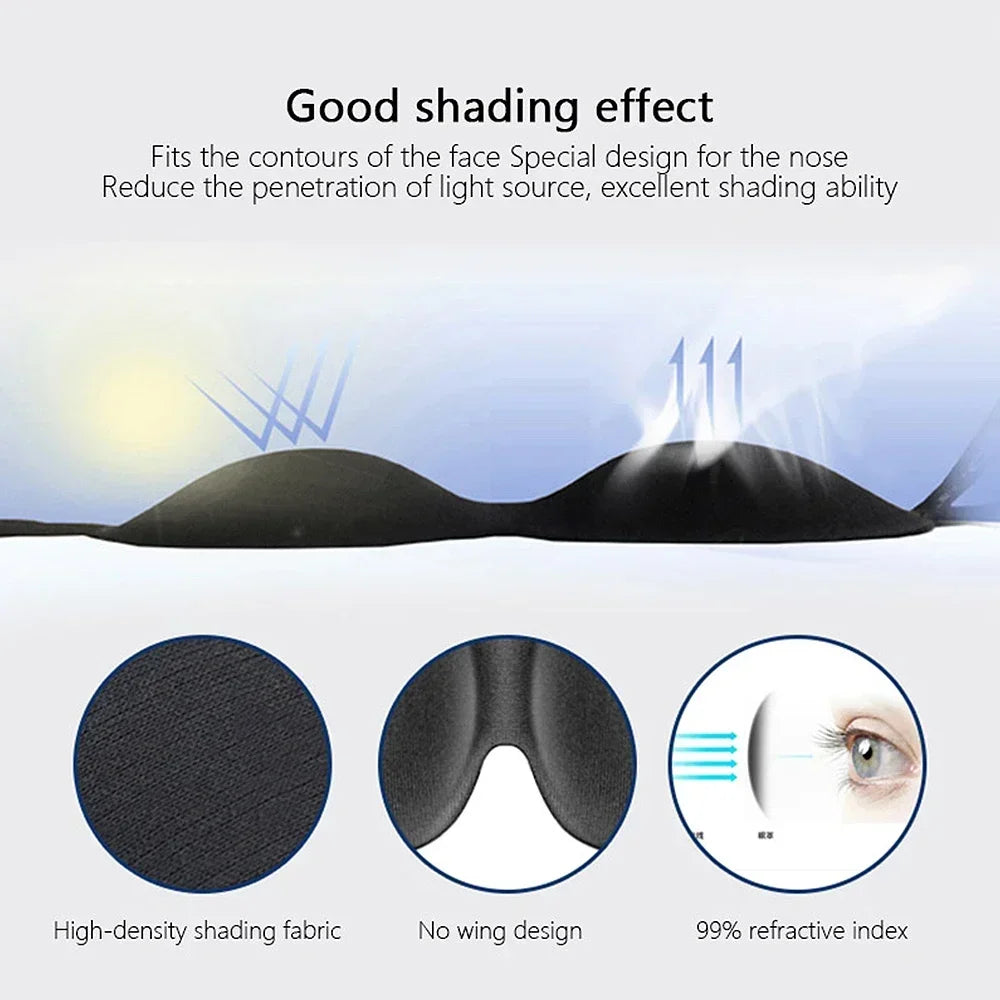 3D Sleep Mask for Travel and Nap | Lightweight Eye Cover with Storage Bag and Earplug lifestyle view