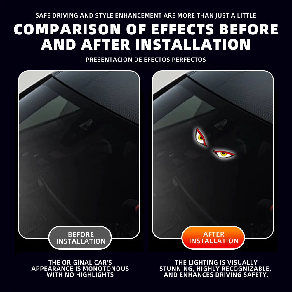 Devil’s Eye Car Warning Light | Solar and USB-C Rechargeable Safety Lamp lifestyle view