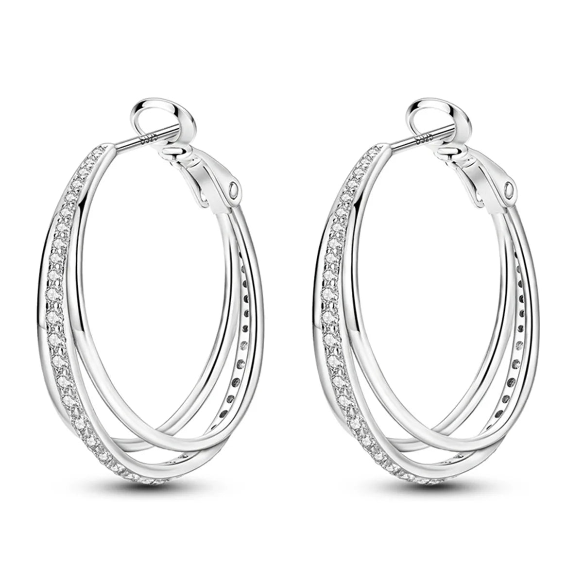 925 Sterling Silver Purple Flowers Plants Leaf Series Blue Iris Flower Earring Hoop Earrings For Women Jewelry Gifts Eardrop