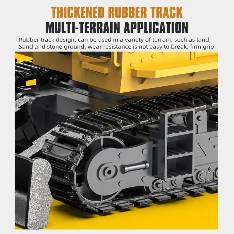 1/18 RC Alloy Spray Excavator Truck 17CH Engineering Vehicle Sound Lights 680 Degre additional angle