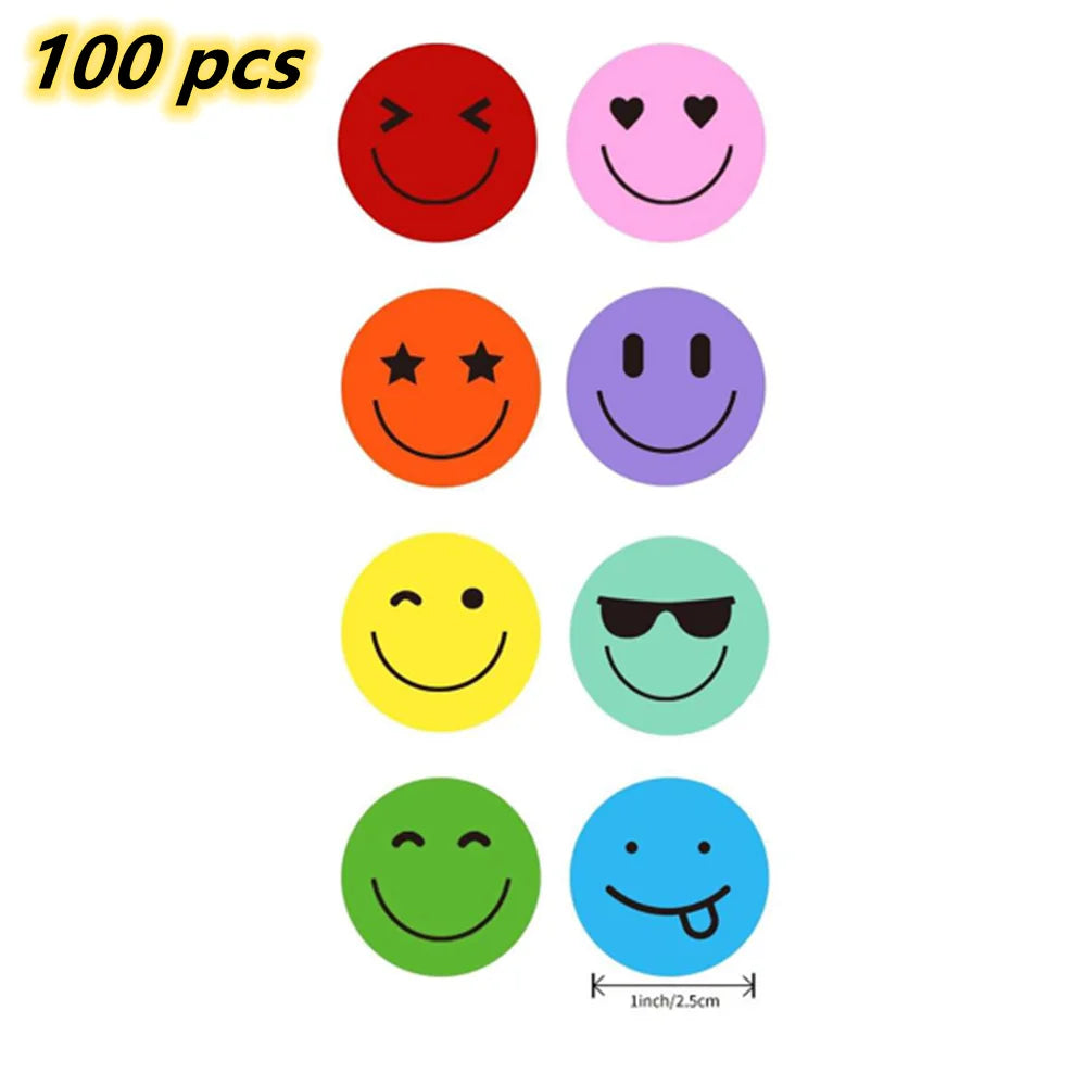 100-500pcs Teachers Reward Stickers for kids School Cute Toy Game Tag Thank You Stickers detail view