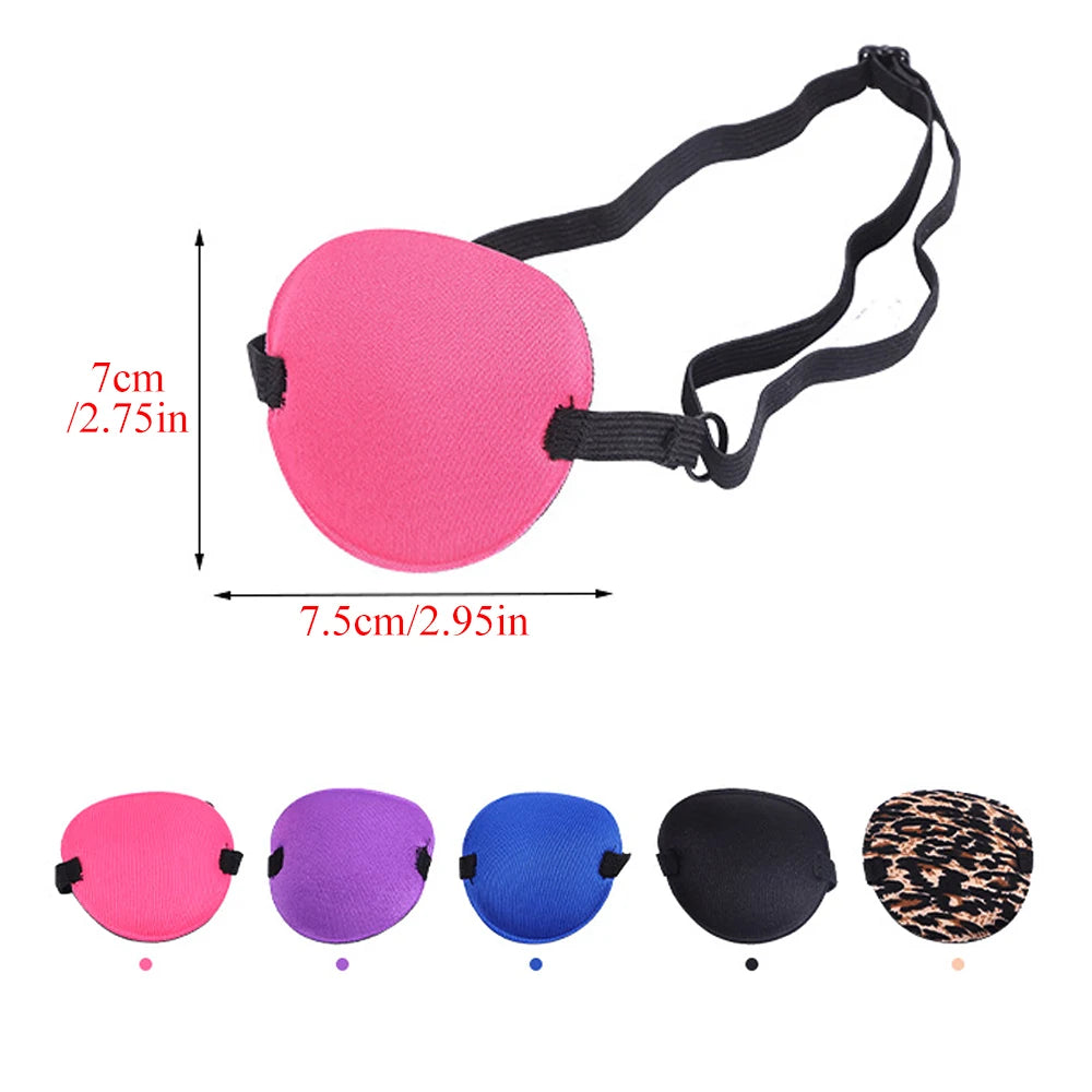 Unisex Black Single Eye Patch | Adjustable Washable Concave Eyepatch for Sleep, Vision T detail view