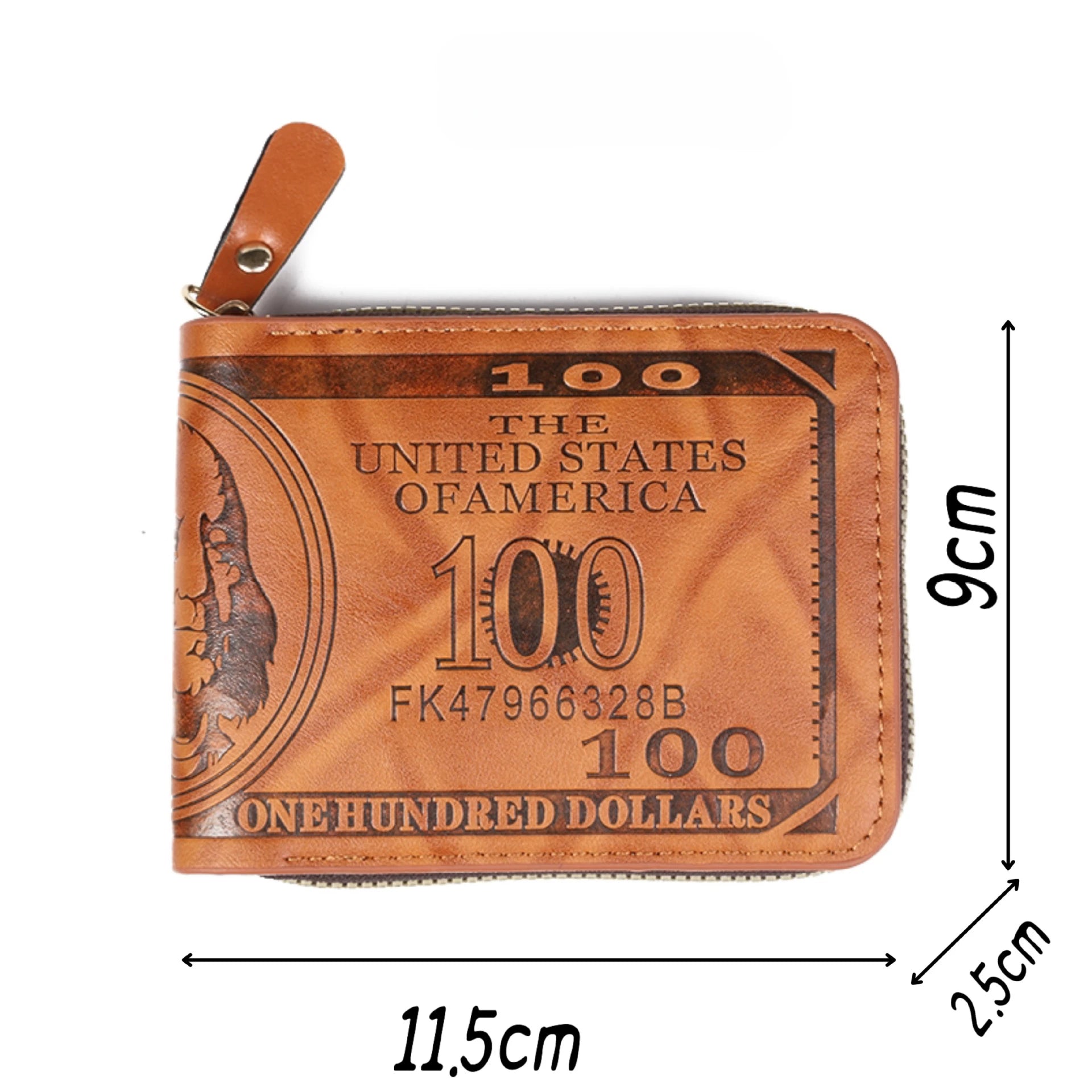 CEXIKA PU Leather Men's Wallet | Zipper Clutch Money Clip Card Holder lifestyle view