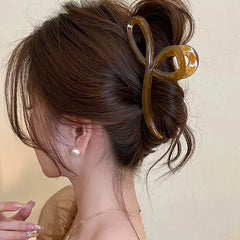 Elegant Jelly Color Bow Hair Claw For Women Girls Sweet Hair Ornament Back Headband H alternate view