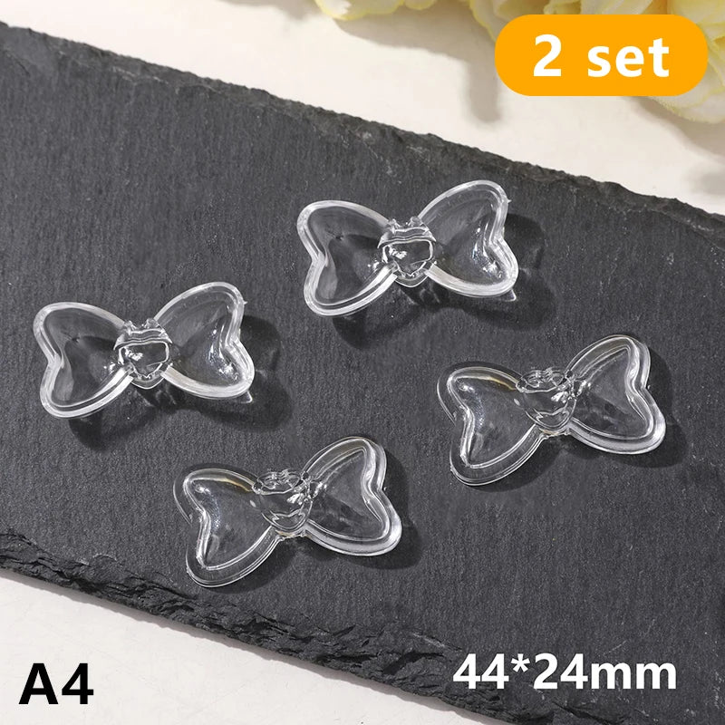 2Pcs Pet Hair Keepsake Box Transparent Dog Cat Fur Storage Box For DIY Memorial Dec additional angle