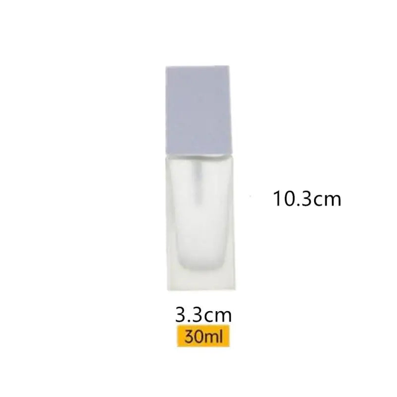 Empty Pump Bottle Glass Liquid Foundation Container | Refillable 15/30ml Travel Bottle detail view