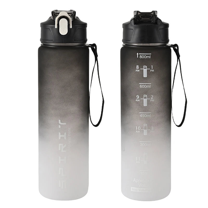 【Peace】800ml Large Capacity Sports Water Bottle Leak Proof Colorful Plastic Cup Drink lifestyle view