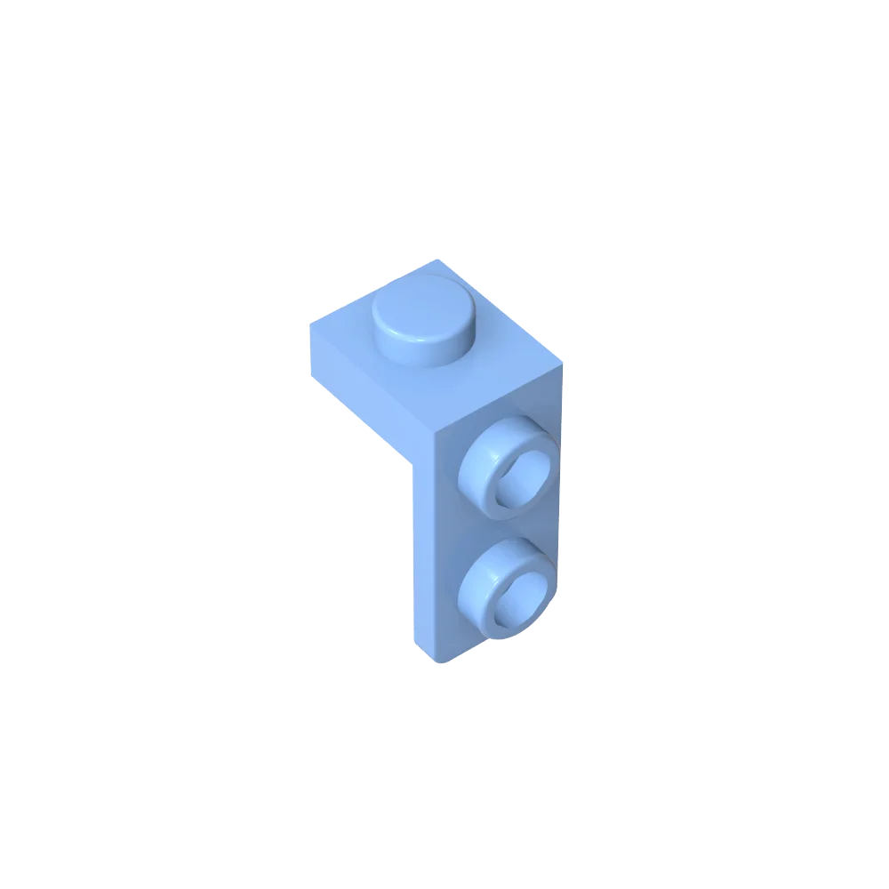 Gobricks Bracket 1 x 1 - 1 x 2 | Compatible Building Block alternate view
