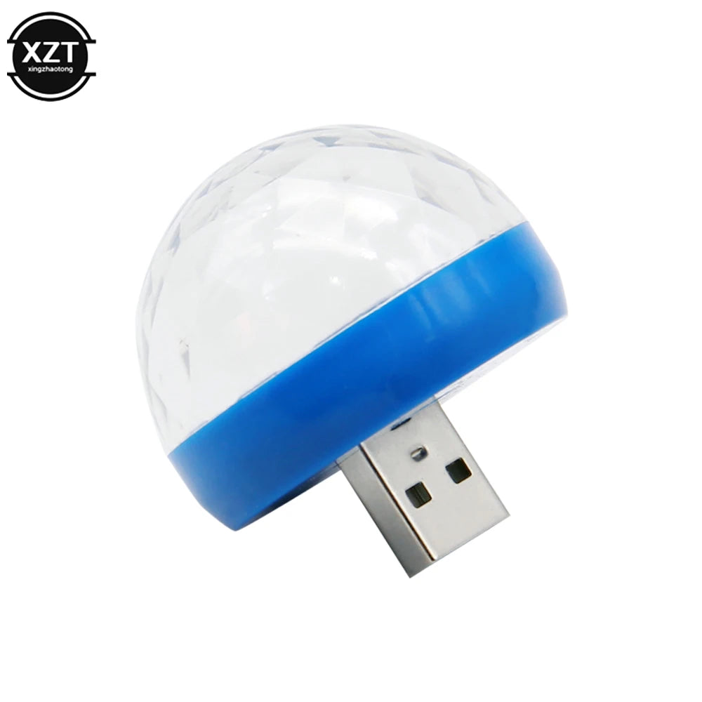 Mini USB LED Car Atmosphere Light | RGB Music Sound Control DJ Disco Lamp lifestyle view
