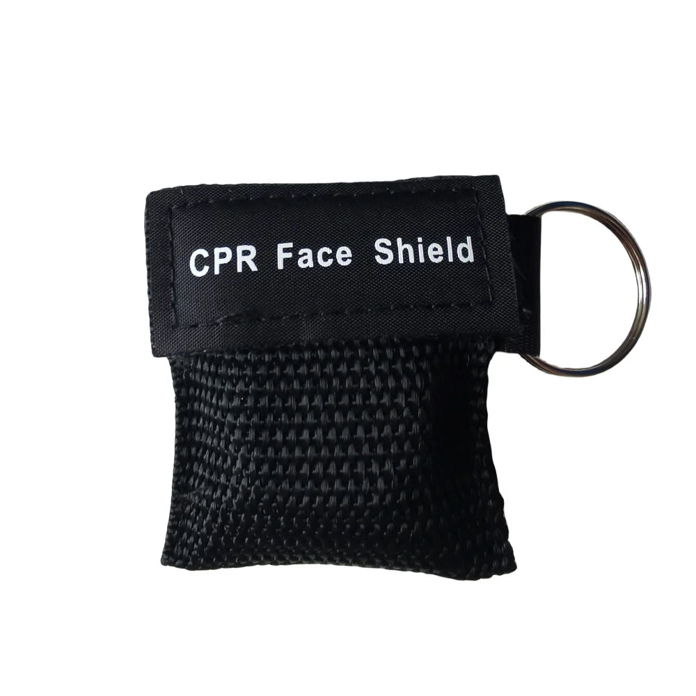 Compact CPR Face Shield Keychain | Portable Emergency Resuscitator Mask additional angle