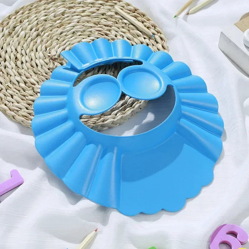 Adjustable Baby Shower Cap - Soft Bathing Hat for Kids with Ear Protection, Gentle Hair Wash Shield (0-4 Years)