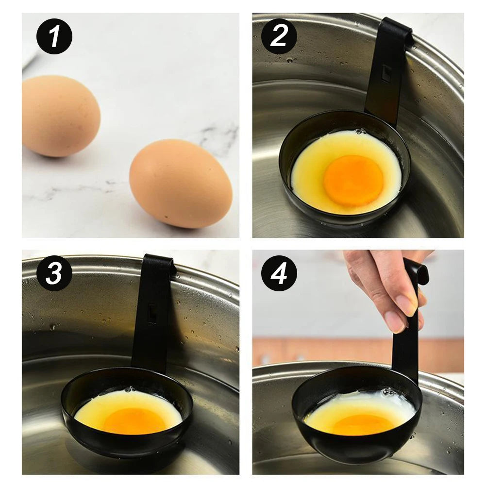 Nonstick Egg Poaching Pan | Stainless Steel Egg Poacher for Perfect Poached Eggs Every T detail view