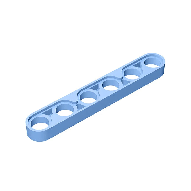 Gobricks GDS-694 Technical Liftarm Thin 1 x 6 | Compatible Building Block Piece close-up view