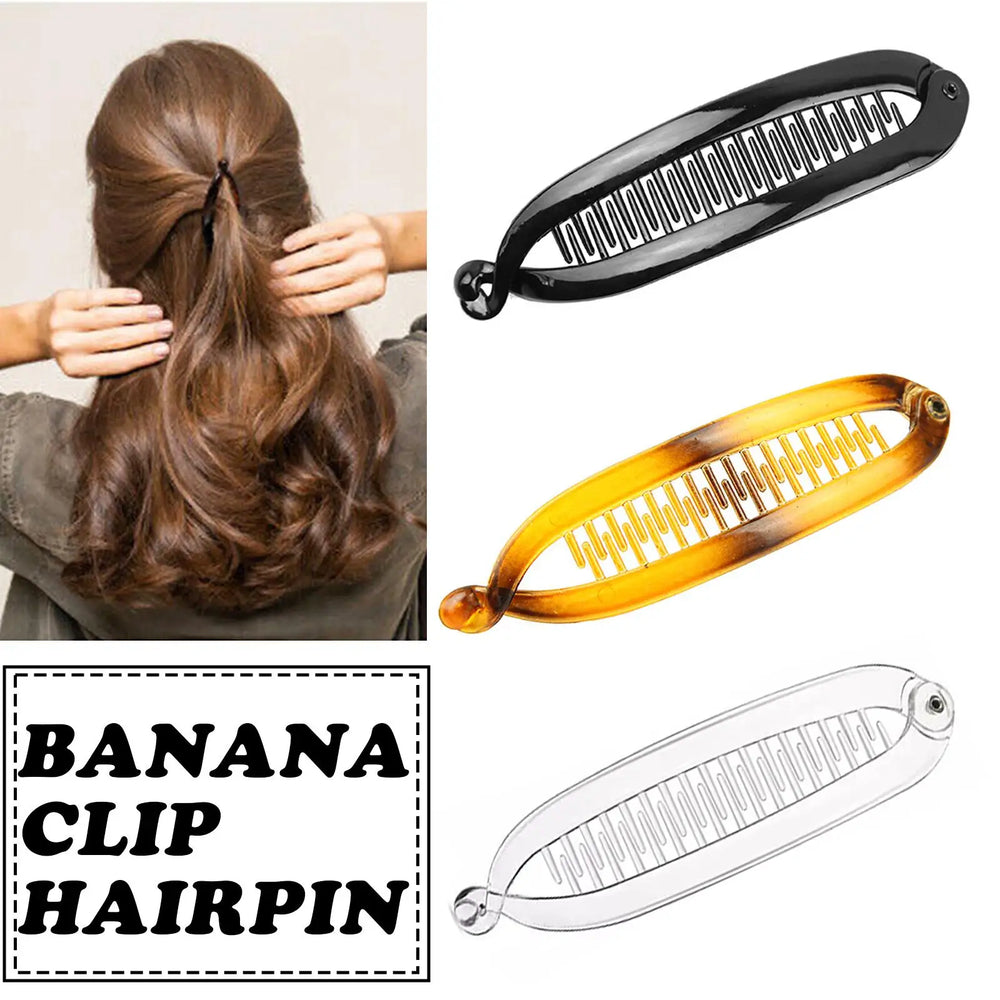 Banana Hair Clip Barley Twist Claw Clip 15CM Women Girls