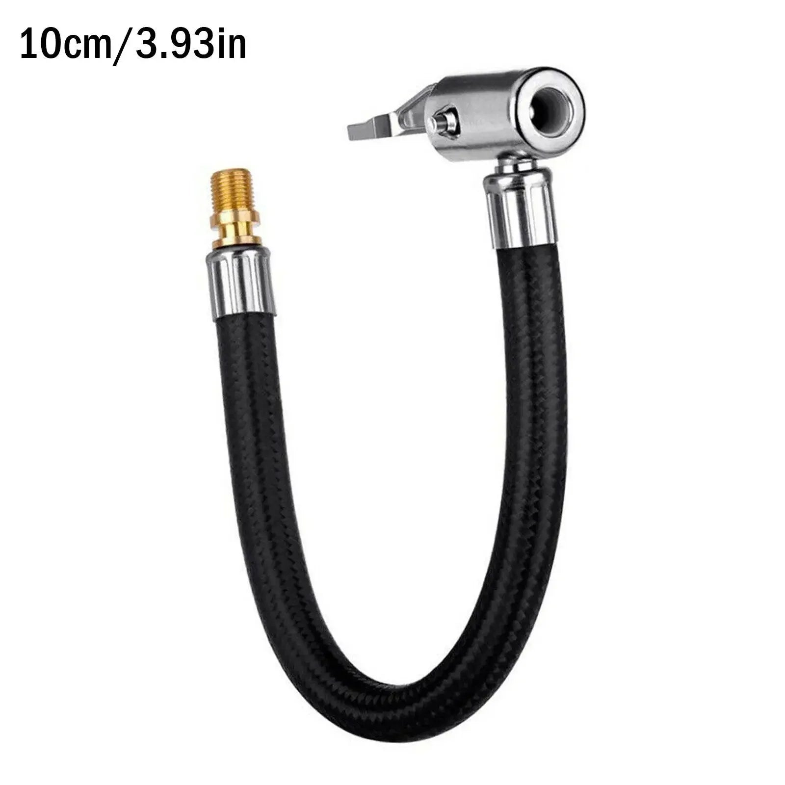 Flexible Steel Tire Valve Connection Tube Locking Car Accessories Air Chuck Air Pump Adapter Tube Extension K9R2