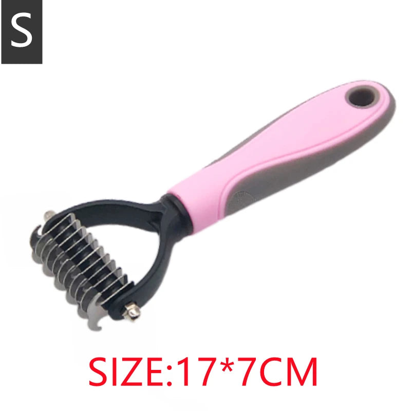 New Professional Pet Cat Hair Removal Comb Brush Dog Grooming Shedding Tools Puppy Hair detail view