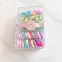 A large quantity of children's cute hair accessory set. Children's hair accessory combination set