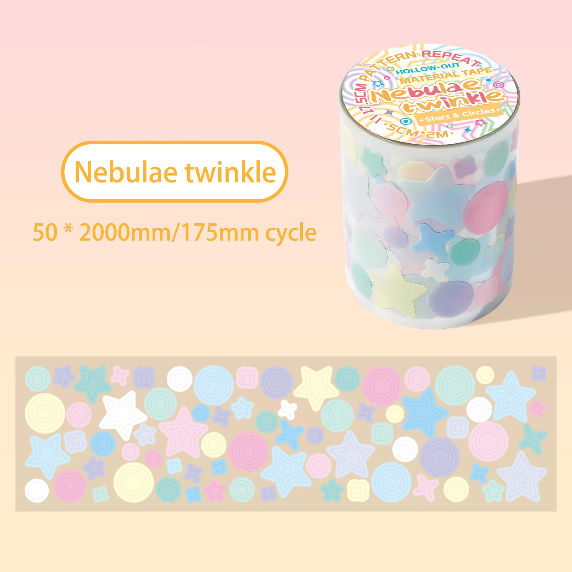 Colorful Star and Heart Die-Cut Stickers | Multi-Layer Hollow Decorative Journal Stic alternate view