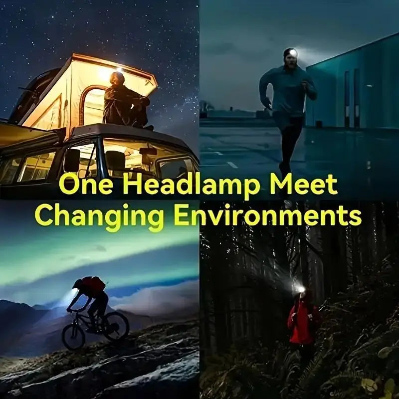 Alonefire HP30 3W LED Headlamp | White and Red Strobe Light for Outdoor Adventures additional angle