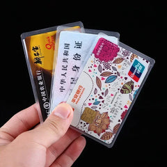 Transparent PVC ID Card Holder | Waterproof Credit Card Protector Pouch alternate view