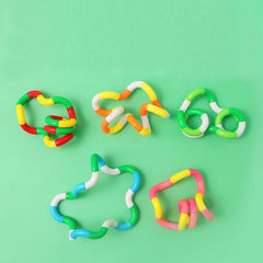 Twist Music Puzzle Toys | Fun Deformation Rope Knot Stress Relief for Kids and Adults close-up view