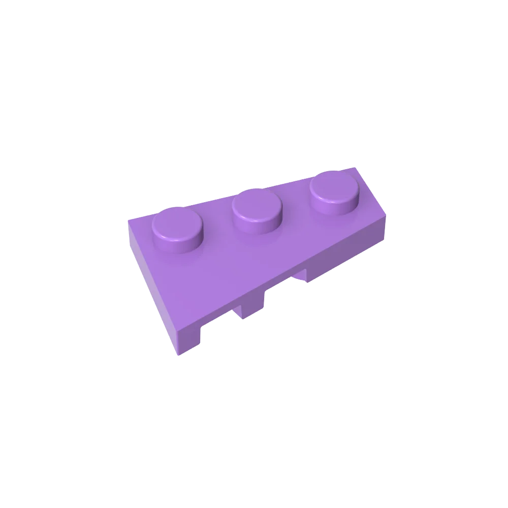 Gobricks GDS-547 Wedge Plate 3 x 2 Right | Compatible Building Block for DIY Creati additional angle