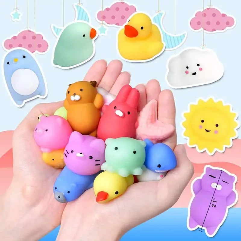 Cute Squishy Fidget Toy | Kawaii Mochi Cat Stress Reliever for Kids and Adults additional angle
