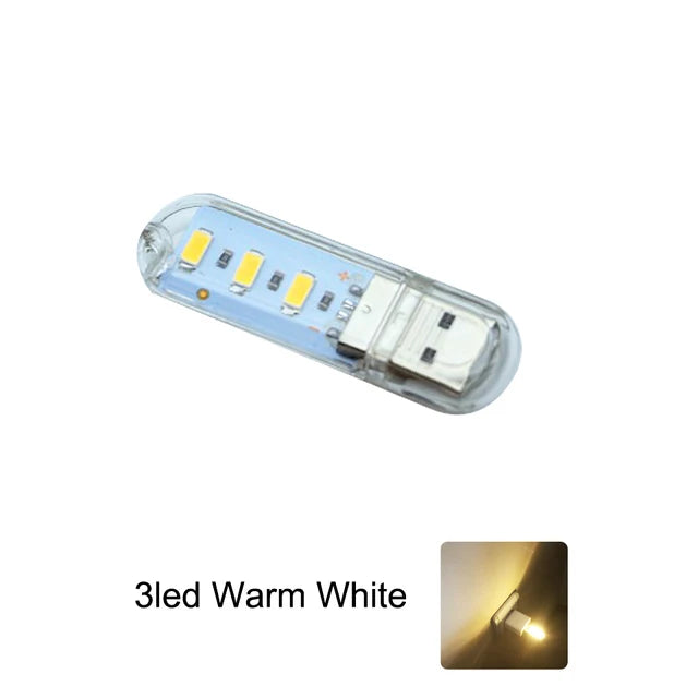Mini USB LED Book Light | Ultra Bright Reading Lamp for Power Bank, PC, Laptop, Notebook detail view